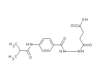 4-{2-[4-(isobutyrylamino)benzoyl]hydrazino}-4-oxobutanoic acid
