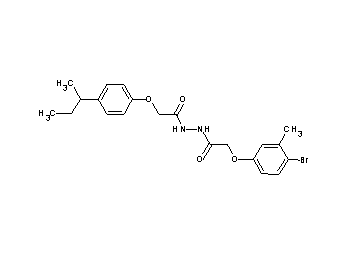 2-(4-bromo-3-methylphenoxy)-N'-[(4-sec-butylphenoxy)acetyl]acetohydrazide