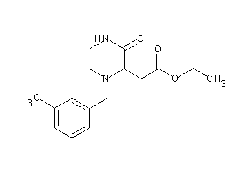 ethyl [1-(3-methylbenzyl)-3-oxo-2-piperazinyl]acetate