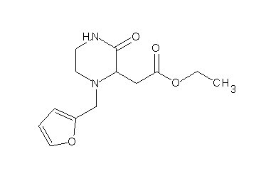 ethyl [1-(2-furylmethyl)-3-oxo-2-piperazinyl]acetate