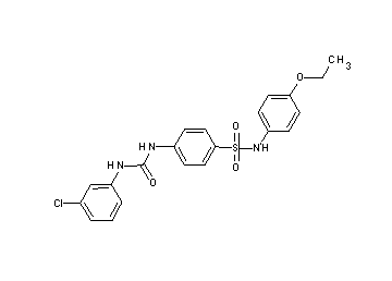 4-({[(3-chlorophenyl)amino]carbonyl}amino)-N-(4-ethoxyphenyl)benzenesulfonamide