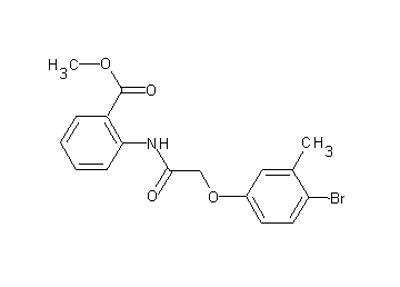 methyl 2-{[(4-bromo-3-methylphenoxy)acetyl]amino}benzoate