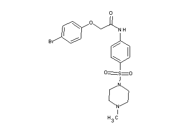 2-(4-bromophenoxy)-N-{4-[(4-methyl-1-piperazinyl)sulfonyl]phenyl}acetamide