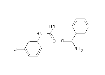 2-({[(3-chlorophenyl)amino]carbonyl}amino)benzamide