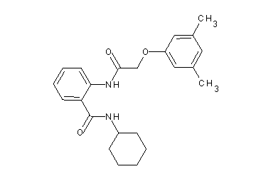 N-cyclohexyl-2-{[(3,5-dimethylphenoxy)acetyl]amino}benzamide