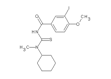 N-{[cyclohexyl(methyl)amino]carbonothioyl}-3-iodo-4-methoxybenzamide