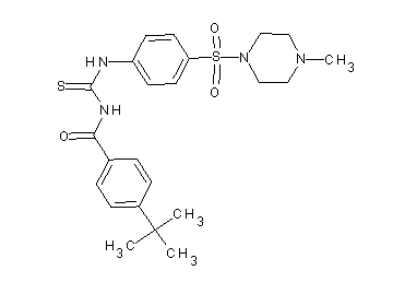 4-tert-butyl-N-[({4-[(4-methyl-1-piperazinyl)sulfonyl]phenyl}amino)carbonothioyl]benzamide
