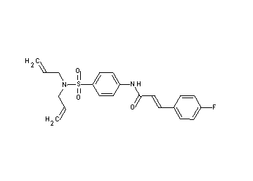 N-{4-[(diallylamino)sulfonyl]phenyl}-3-(4-fluorophenyl)acrylamide