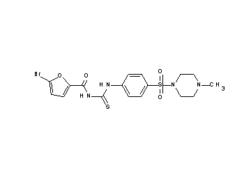 5-bromo-N-[({4-[(4-methyl-1-piperazinyl)sulfonyl]phenyl}amino)carbonothioyl]-2-furamide