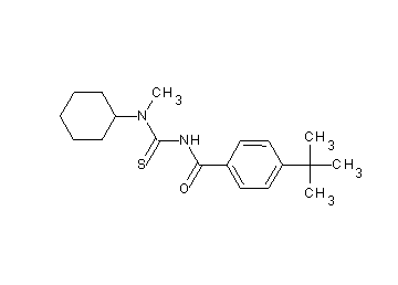 4-tert-butyl-N-{[cyclohexyl(methyl)amino]carbonothioyl}benzamide