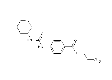 propyl 4-{[(cyclohexylamino)carbonyl]amino}benzoate - Click Image to Close
