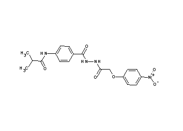 2-methyl-N-[4-({2-[(4-nitrophenoxy)acetyl]hydrazino}carbonyl)phenyl]propanamide