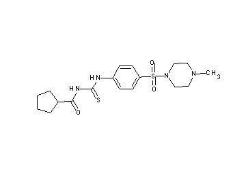 N-[({4-[(4-methyl-1-piperazinyl)sulfonyl]phenyl}amino)carbonothioyl]cyclopentanecarboxamide