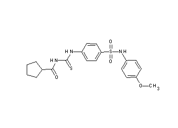 N-{[(4-{[(4-methoxyphenyl)amino]sulfonyl}phenyl)amino]carbonothioyl}cyclopentanecarboxamide