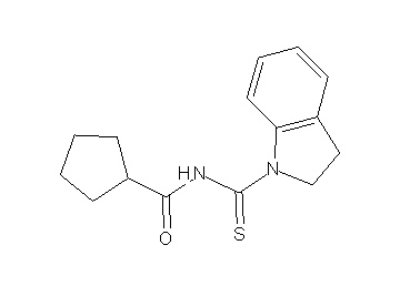 N-(2,3-dihydro-1H-indol-1-ylcarbonothioyl)cyclopentanecarboxamide