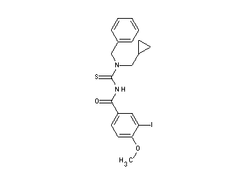 N-{[benzyl(cyclopropylmethyl)amino]carbonothioyl}-3-iodo-4-methoxybenzamide