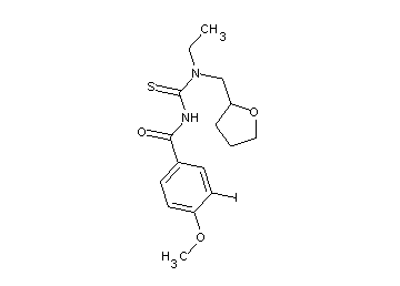 N-{[ethyl(tetrahydro-2-furanylmethyl)amino]carbonothioyl}-3-iodo-4-methoxybenzamide