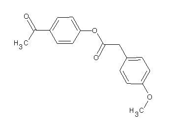 4-acetylphenyl (4-methoxyphenyl)acetate