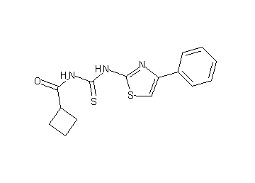 N-{[(4-phenyl-1,3-thiazol-2-yl)amino]carbonothioyl}cyclobutanecarboxamide