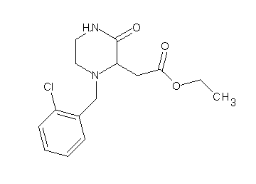 ethyl [1-(2-chlorobenzyl)-3-oxo-2-piperazinyl]acetate