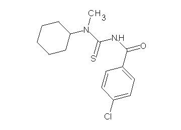 4-chloro-N-{[cyclohexyl(methyl)amino]carbonothioyl}benzamide