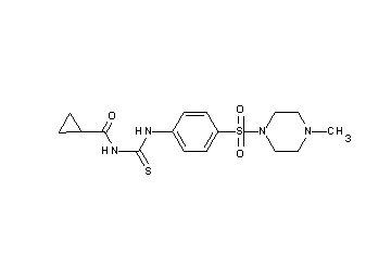N-[({4-[(4-methyl-1-piperazinyl)sulfonyl]phenyl}amino)carbonothioyl]cyclopropanecarboxamide