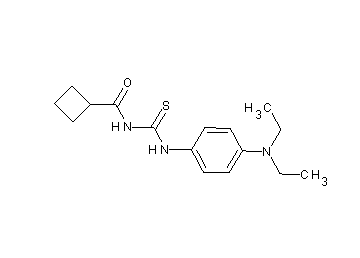 N-({[4-(diethylamino)phenyl]amino}carbonothioyl)cyclobutanecarboxamide