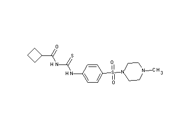 N-[({4-[(4-methyl-1-piperazinyl)sulfonyl]phenyl}amino)carbonothioyl]cyclobutanecarboxamide