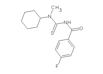 N-{[cyclohexyl(methyl)amino]carbonothioyl}-4-fluorobenzamide