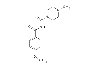 4-methoxy-N-[(4-methyl-1-piperazinyl)carbonothioyl]benzamide