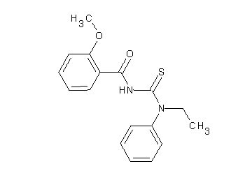 N-{[ethyl(phenyl)amino]carbonothioyl}-2-methoxybenzamide