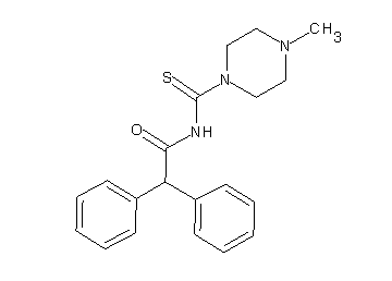 N-[(4-methyl-1-piperazinyl)carbonothioyl]-2,2-diphenylacetamide