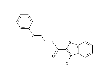 2-phenoxyethyl 3-chloro-1-benzothiophene-2-carboxylate