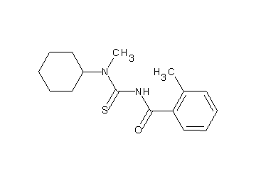 N-{[cyclohexyl(methyl)amino]carbonothioyl}-2-methylbenzamide