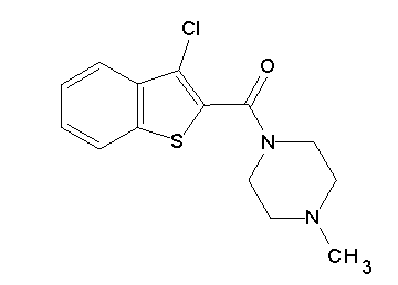 1-[(3-chloro-1-benzothien-2-yl)carbonyl]-4-methylpiperazine