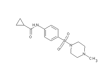 N-{4-[(4-methyl-1-piperazinyl)sulfonyl]phenyl}cyclopropanecarboxamide