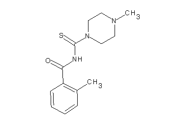2-methyl-N-[(4-methyl-1-piperazinyl)carbonothioyl]benzamide