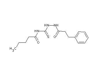 N-{[2-(3-phenylpropanoyl)hydrazino]carbonothioyl}pentanamide