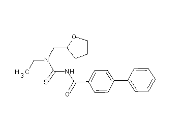N-{[ethyl(tetrahydro-2-furanylmethyl)amino]carbonothioyl}-4-biphenylcarboxamide