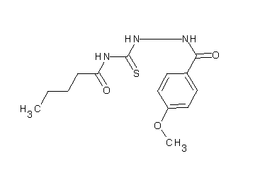 N-{[2-(4-methoxybenzoyl)hydrazino]carbonothioyl}pentanamide