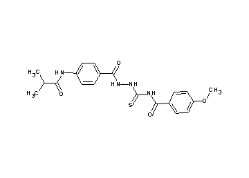 N-({2-[4-(isobutyrylamino)benzoyl]hydrazino}carbonothioyl)-4-methoxybenzamide