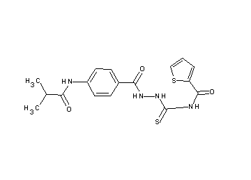 N-({2-[4-(isobutyrylamino)benzoyl]hydrazino}carbonothioyl)-2-thiophenecarboxamide