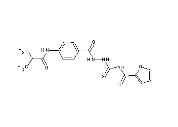 N-({2-[4-(isobutyrylamino)benzoyl]hydrazino}carbonothioyl)-2-furamide