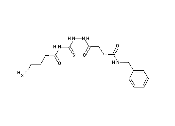 N-({2-[4-(benzylamino)-4-oxobutanoyl]hydrazino}carbonothioyl)pentanamide