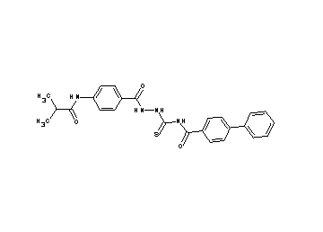 N-({2-[4-(isobutyrylamino)benzoyl]hydrazino}carbonothioyl)-4-biphenylcarboxamide