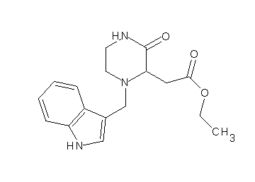 ethyl [1-(1H-indol-3-ylmethyl)-3-oxo-2-piperazinyl]acetate