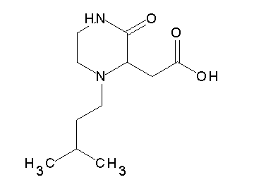 [1-(3-methylbutyl)-3-oxo-2-piperazinyl]acetic acid