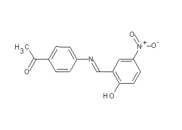 1-{4-[(2-hydroxy-5-nitrobenzylidene)amino]phenyl}ethanone