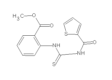 methyl 2-({[(2-thienylcarbonyl)amino]carbonothioyl}amino)benzoate