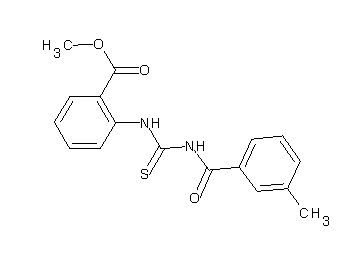 methyl 2-({[(3-methylbenzoyl)amino]carbonothioyl}amino)benzoate